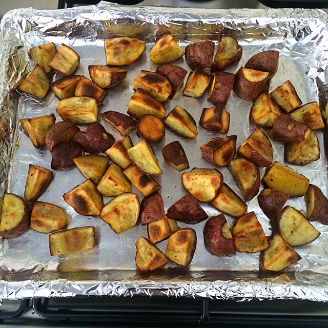 Roast Kumara & Chicken Salad with Curry Dressing Recipe