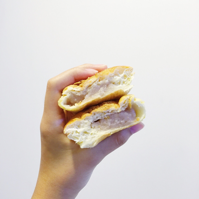 Proofer Bakery Yam Bun // Toss & Turn Salad Bar // Yami Yogurt The Splitz // Jollibean pohtato