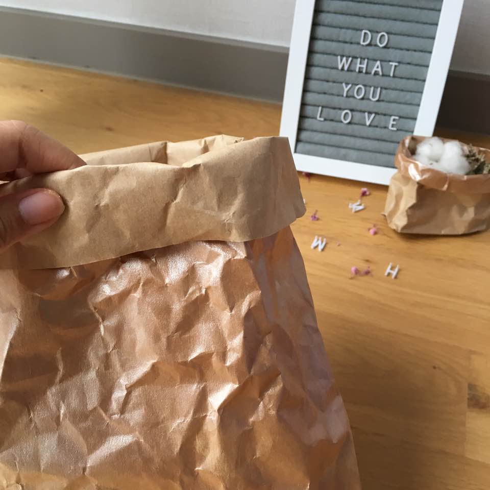 Brown Paper Bag DIY heyhappypuff Dayre