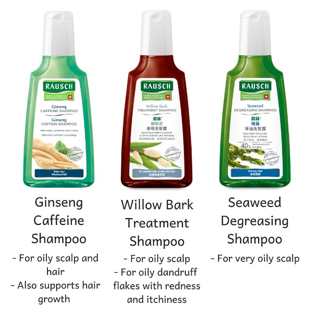 Mild cleansing shampoos for oily scalp or hair rausch Dayre
