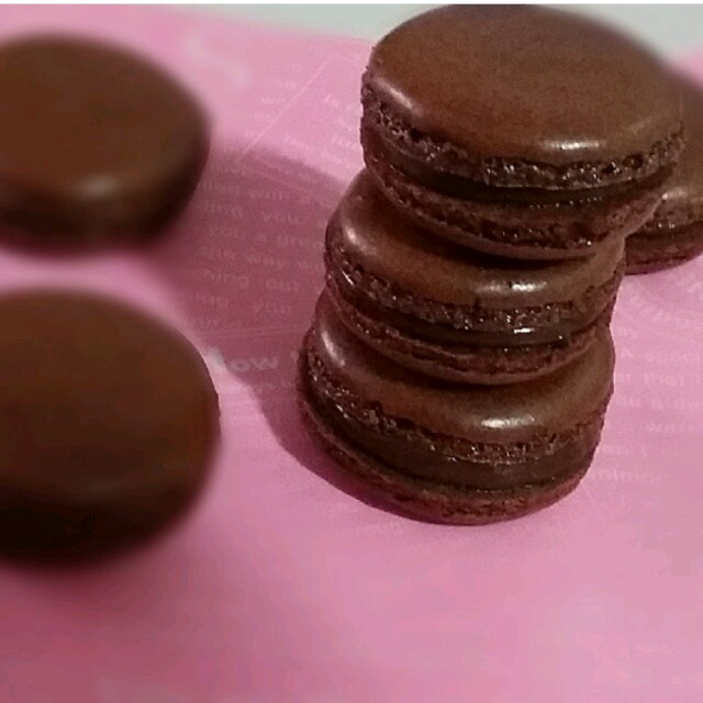 Chocolate Macaron with Chocolate Buttercream bakeindelight Dayre