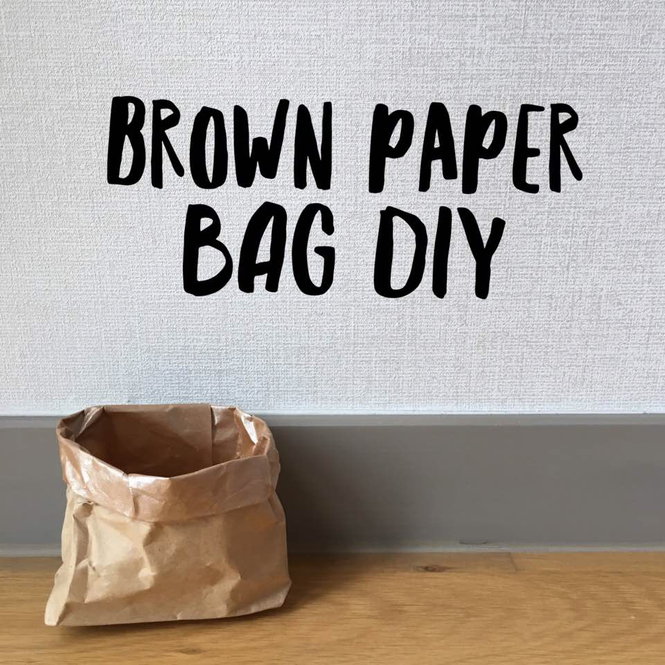Brown Paper Bag DIY heyhappypuff Dayre