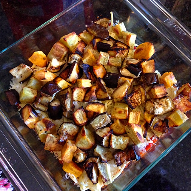 Roast Kumara & Eggplant Lasagne Recipe coasterkitchen Dayre