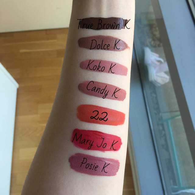 Kylie Lip Kit swatches 👄 megwong Dayre