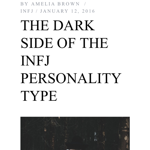 Infj dark side